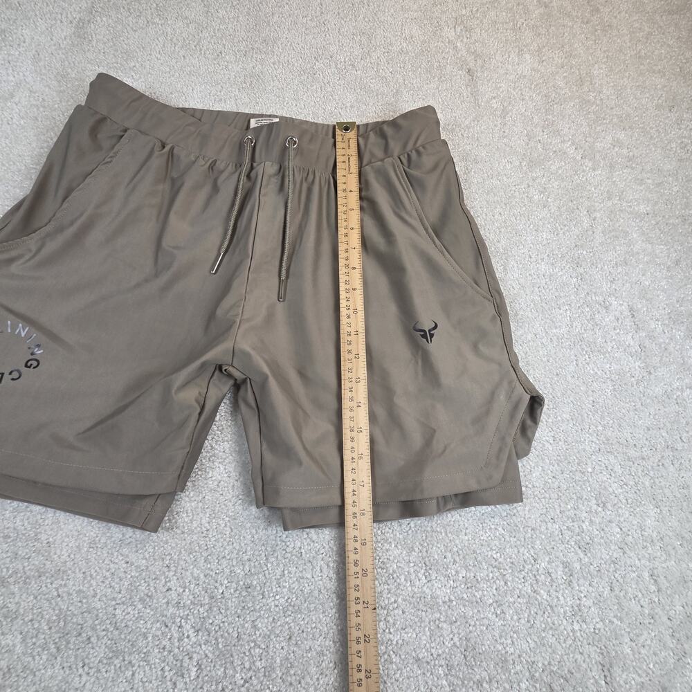 NWT Cerus Lined Athletic Training‎ Shorts Mens Size XL Beige - Picture 10 of 10